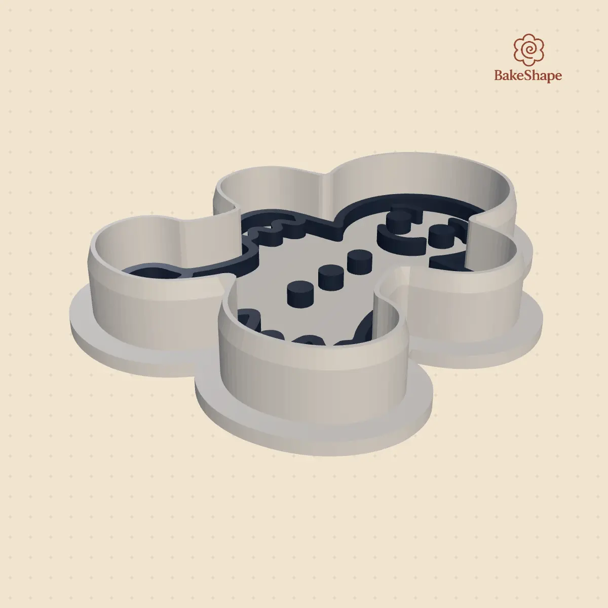 Cookie cutter and stamp set