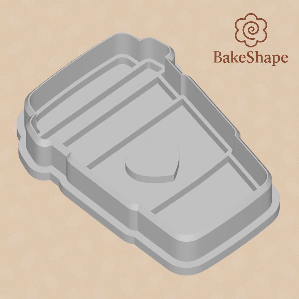 3D printable takeaway coffee cup cookie cutter STL file