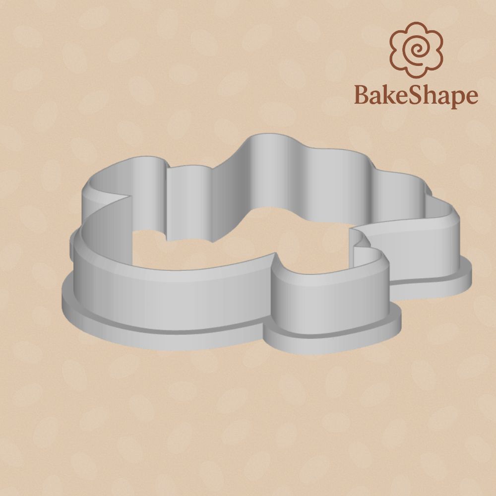 Halloween ghost cookie cutter STL for baking and craft projects