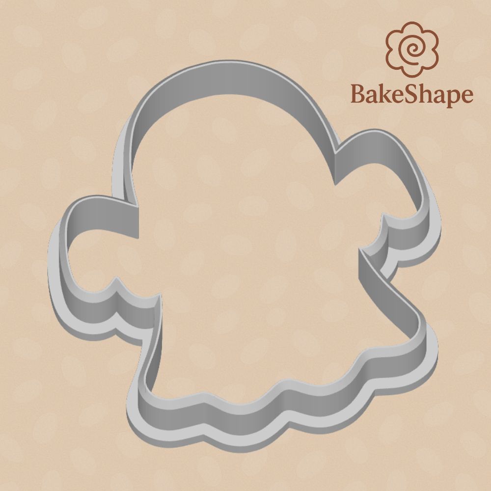 Ghost cookie cutter STL file – Halloween outline design for 3D printing