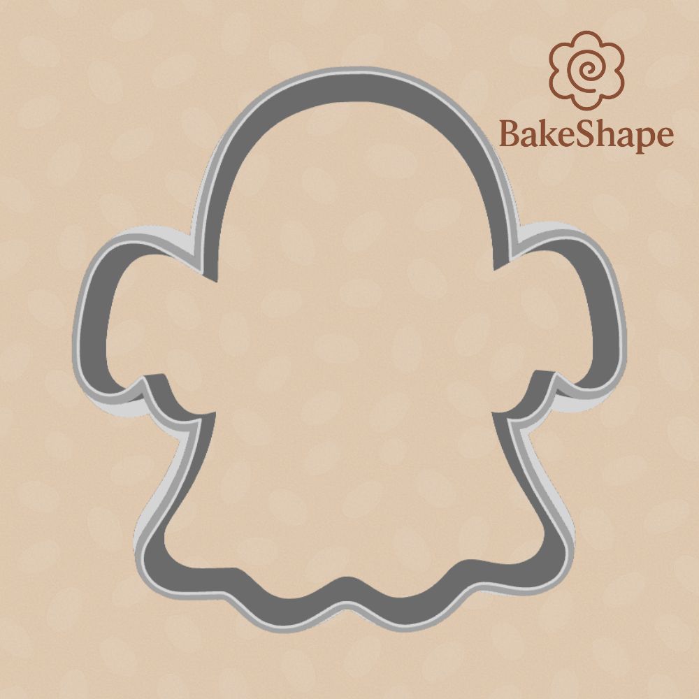 Ghost cookie cutter STL file – Halloween outline design for 3D printing