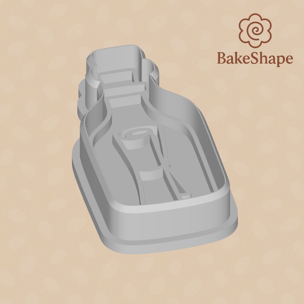 3D printable message in a bottle cookie cutter for pirate or sea-themed crafts