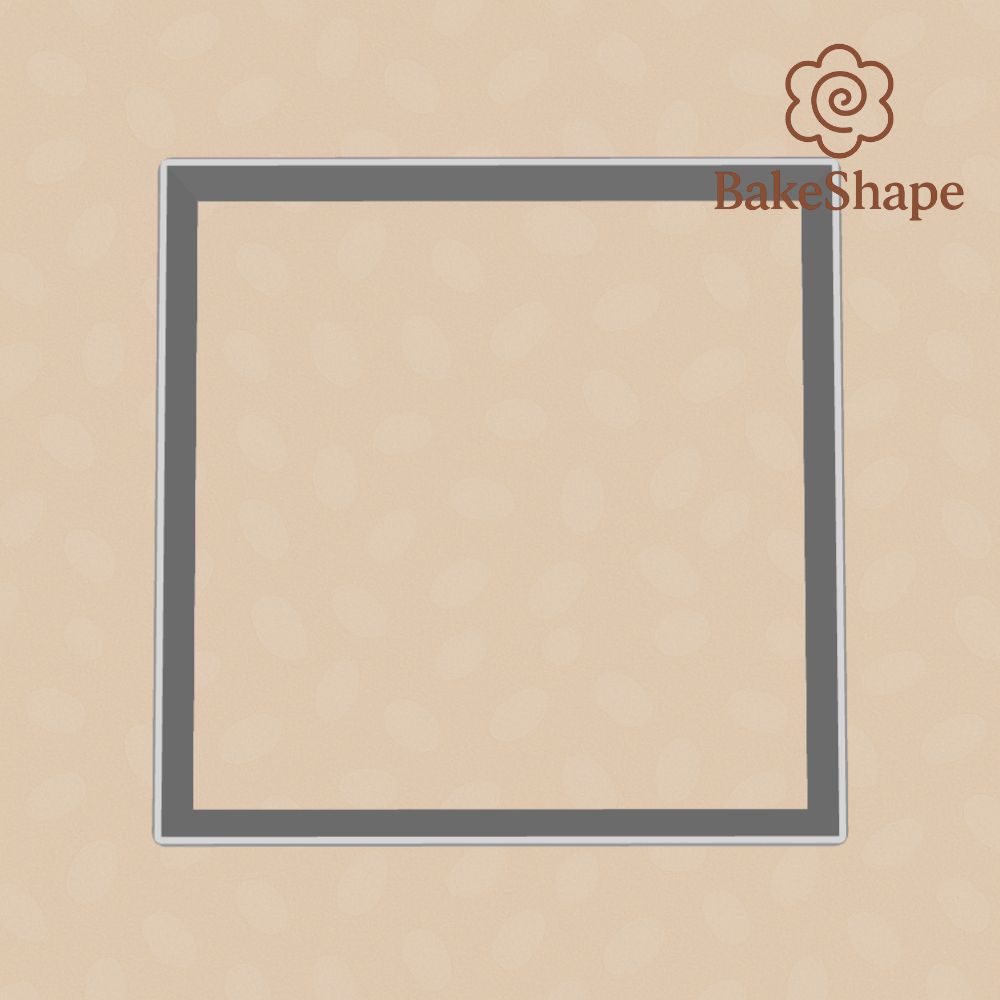 Free square cookie cutter STL files in 7 sizes for 3D printing