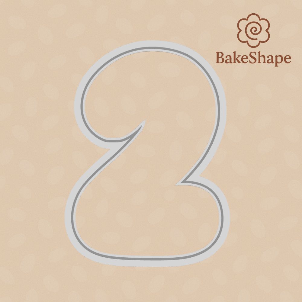 Bubble Number Cookie Cutter Set STL File – 3D Printable Numbers 0–9
